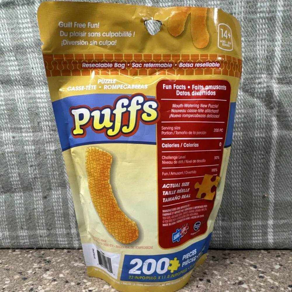 Puffs Food & Drink Jigsaw Puzzle 200 Pieces Cardboard Interlocking 14+
